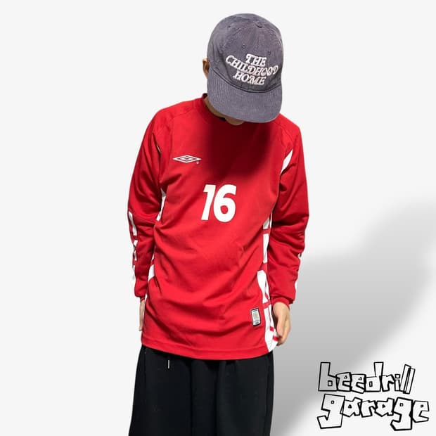 엄브로 잉글랜드 긴팔 축구 져지