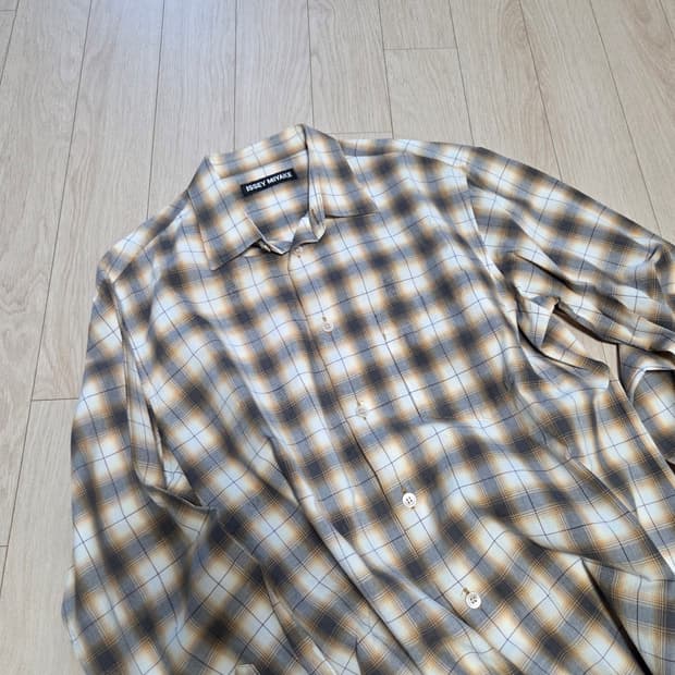 빈티지 이세이 미야케 옴브레 셔츠