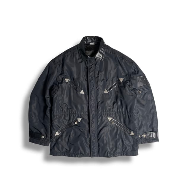 Versus 4 대각 라인 포켓 나일론 코트 (italy)  