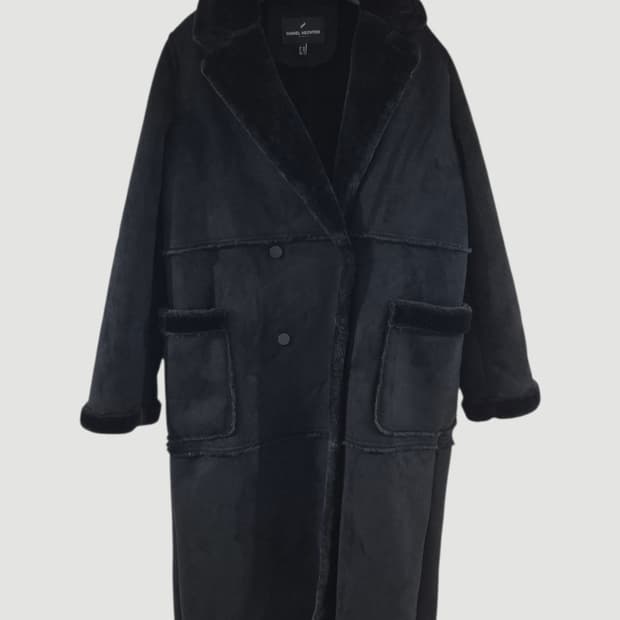 [55]다니엘 헥터 여자 무스탕 롱코트