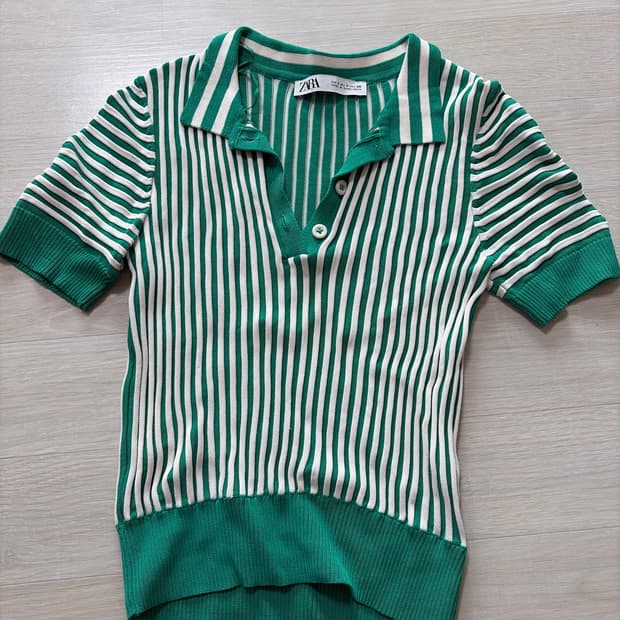 자라 반팔 니트