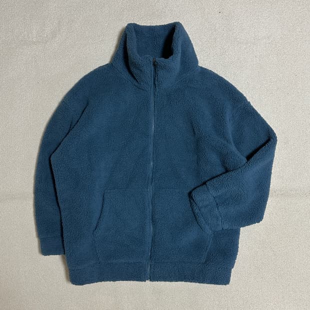 (택있음) STL 뽀송뽀송 하이넥 양면 양털자켓