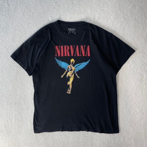 너바나 'in utero' 락티셔츠