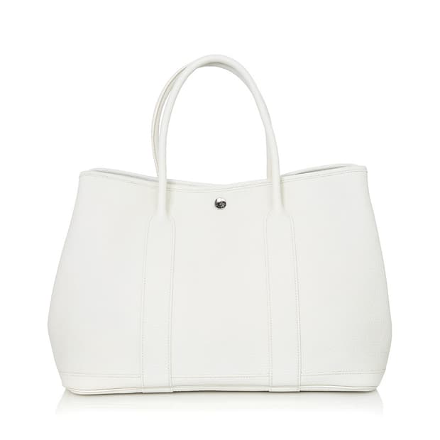 에르메스 가든파티 36CM 화이트 네곤다 N각인