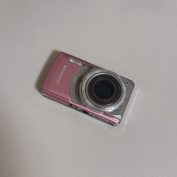 올림푸스 뮤 7010 핑크 빈티지 디지털 카메라