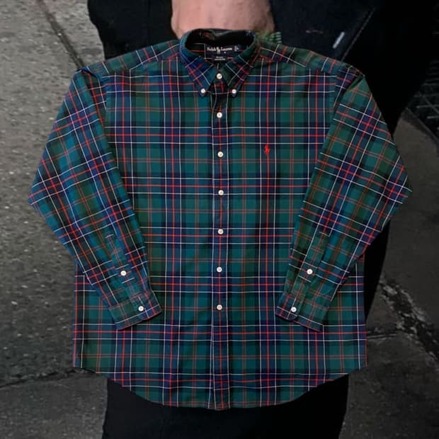 폴로랄프로렌 체크 셔츠 (Man 2XL)