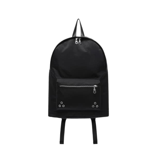 애드오프 백팩 EYELET CREASED BACKPACK BLACK