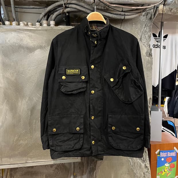 바버 왁스 자켓 블랙 95 #csz2318