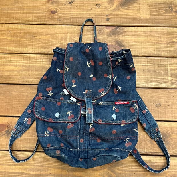 히스테릭글래머 데님 체리 백팩