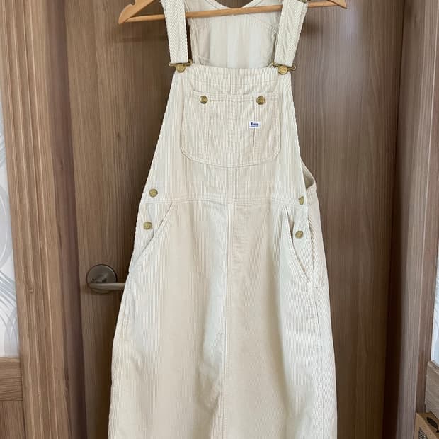 리 LEE 코듀로이 오버롤 스커트 (아이보리)