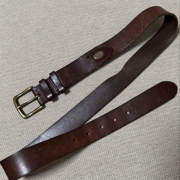 폴로 랄프로렌 남성 가죽 벨트 브라운