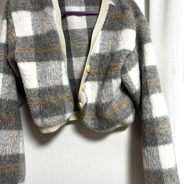 Check Cardigan