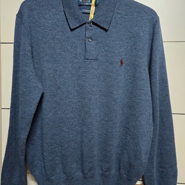 폴로 랄프로렌 메리노 울 카라 니트 스웨터