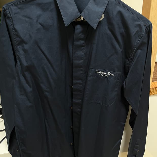 디올 꾸뛰르 네이비 셔츠