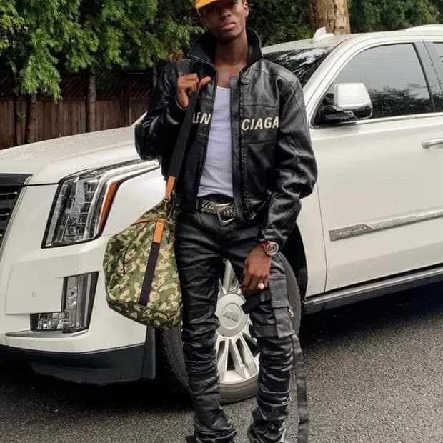 [50]발렌시아가 버팔로 레더 바이커 자켓