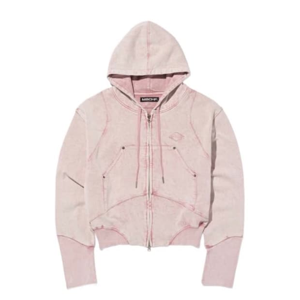 미스치프 벌룬 후드집업 후디 워시드