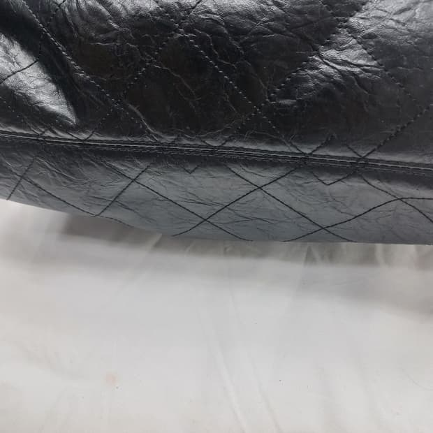 찰스앤키스 블랙 퀼팅 체인 숄더백