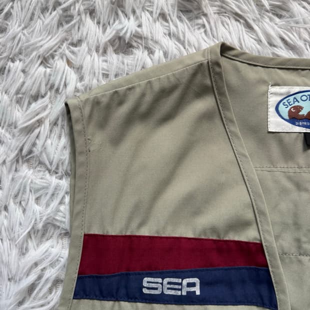 SEA OTTER HUG 일본빈티지 조끼 빈티지 베스트 남여공용 M 85