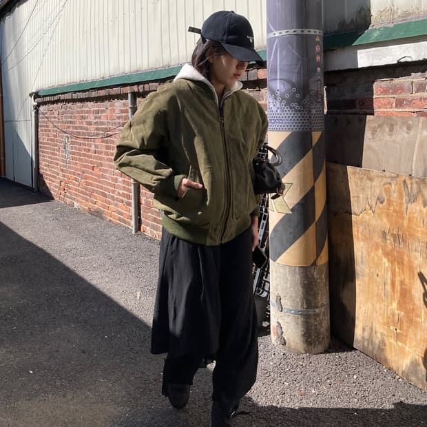 USA 카키 스웨이드 자켓 