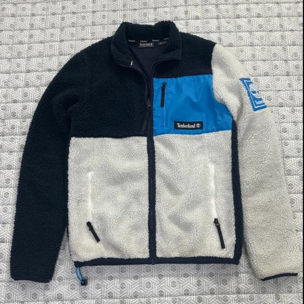 팀버랜드 컬러블럭 쉐르파 후리스 플리스 자켓 55