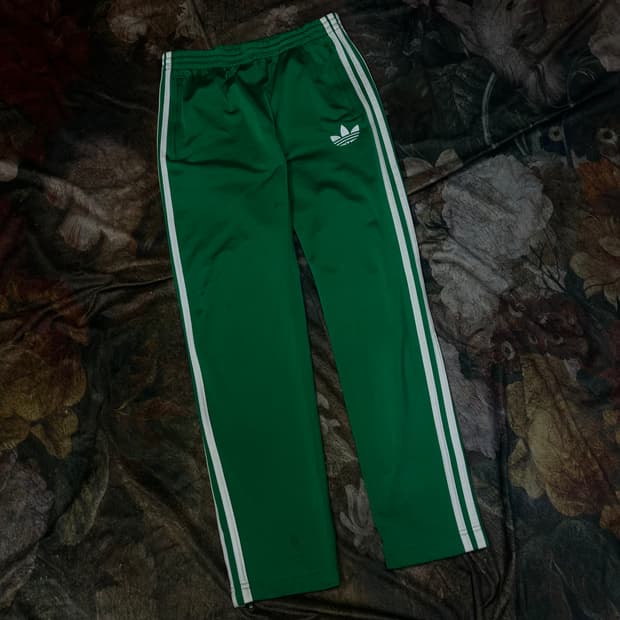 아디다스 빈티지 파이어버드 삼선 그린트랙팬츠 S