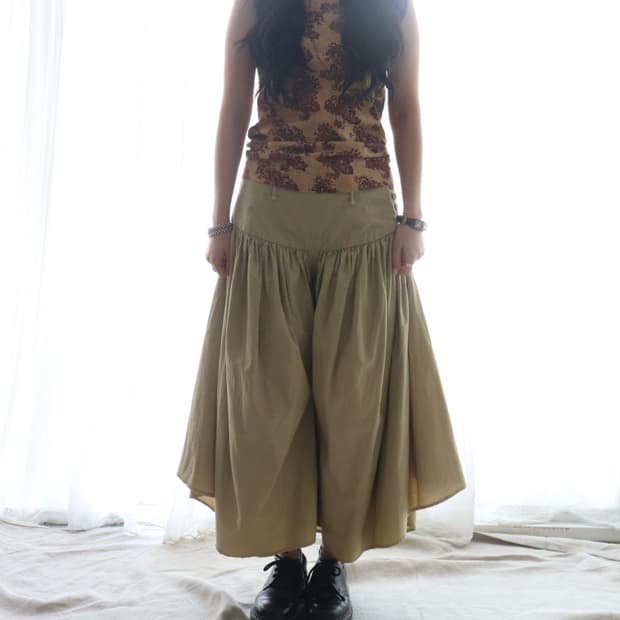 [Kapital] Gather Culottes Pants