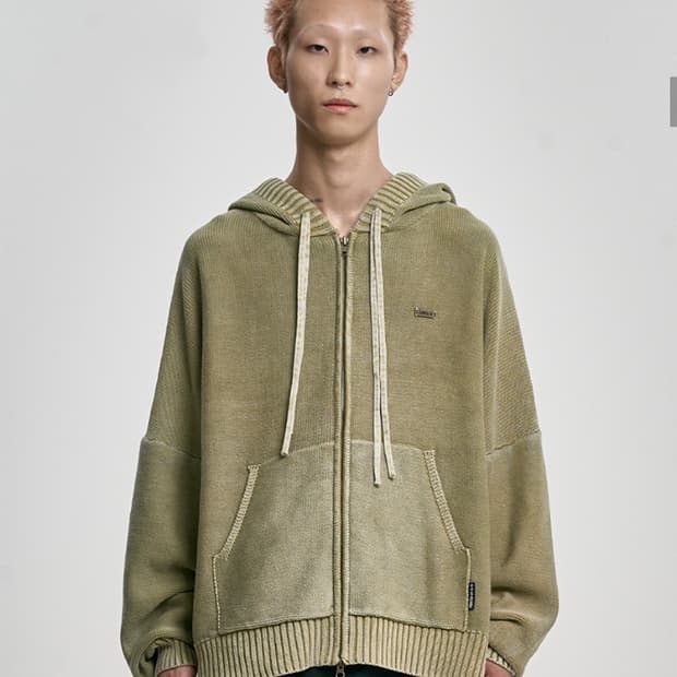 아조바이아조 ajobyajo logo washed 집업 후디