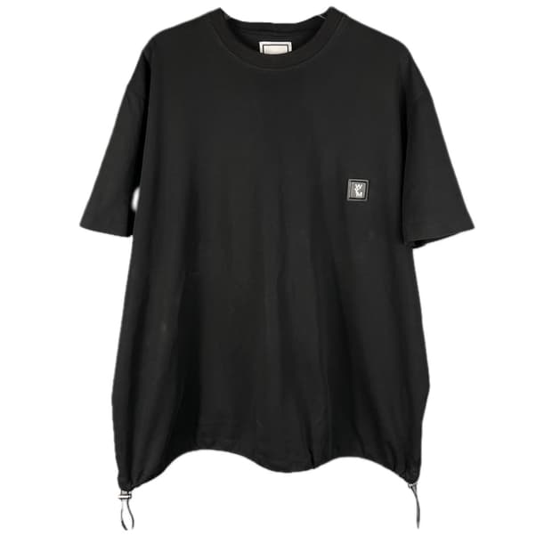 [48] 우영미 우영미 블랙 드로우스트링 반팔 티셔츠