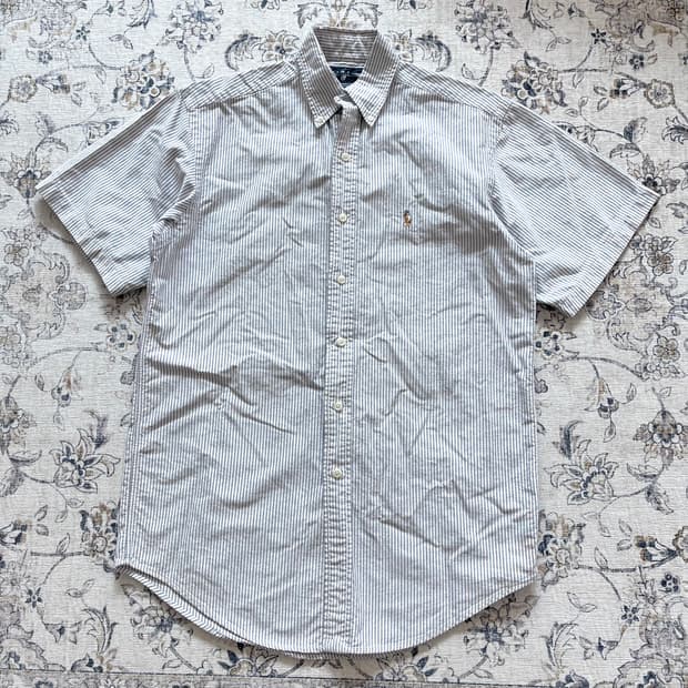 폴로 야머스핏 스트라이프 셔츠