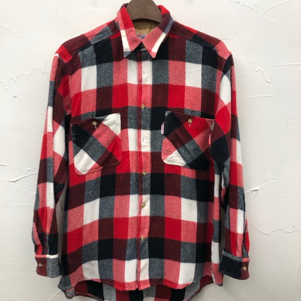 90-00s 버드와이저 플란넬 체크 셔츠