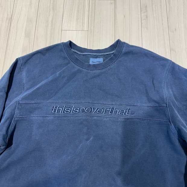 디스이즈네버댓 로고 맨투맨 L