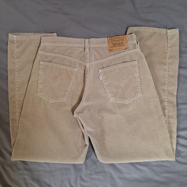 90s 빈티지리바이스 565 코듀로이 베이지