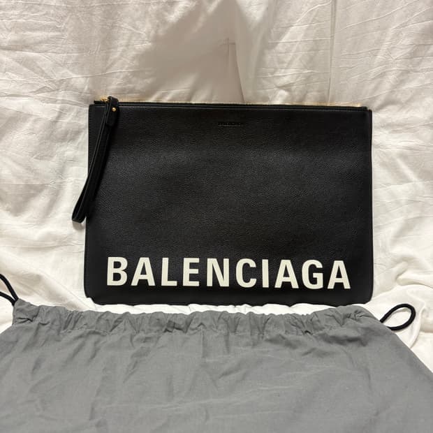 [대전백화점] 발렌시아가 로고 클러치 L