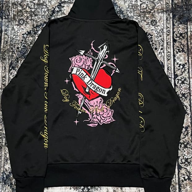 Dogtown 독타운 핑크 드래곤 y2k 자수 져지