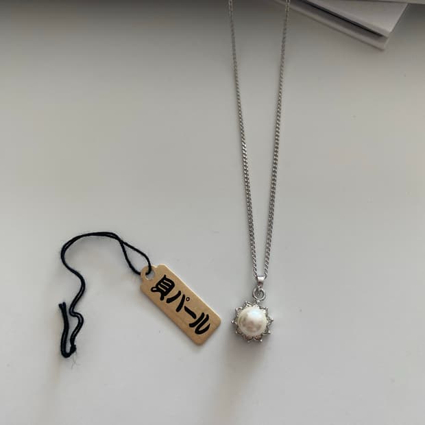 일본 조개 쉘 진주 목걸이