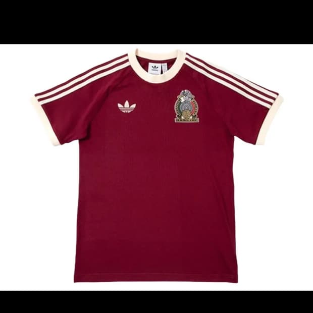 아디다스 멕시코 아디컬러 3S 티셔츠 노블 마룬 - KR 사이즈