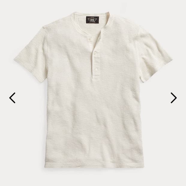 RRL 반팔 헨리넥 S