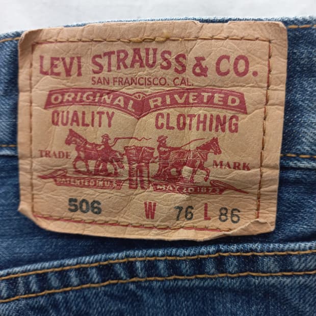 리바이스 506 청바지 W76 L86 (허리 28)