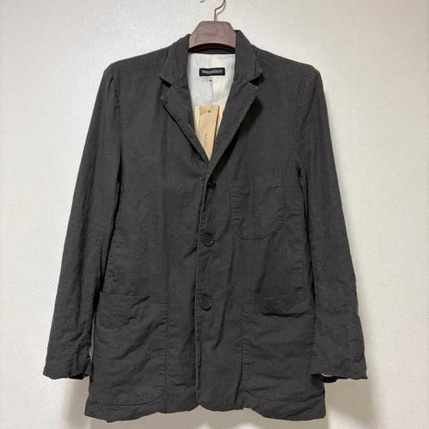 투빌더스하우스 린넨 챠콜 자켓