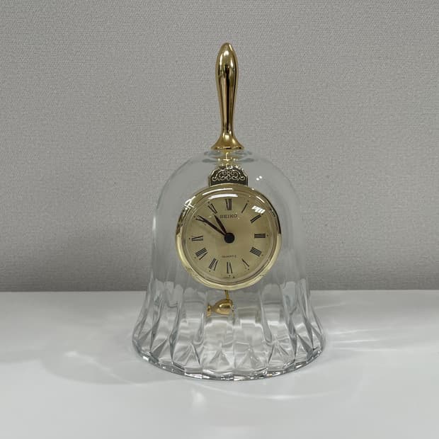 세이코 80s 빈티지 크리스탈 디너 벨 탁상시계 SEIKO