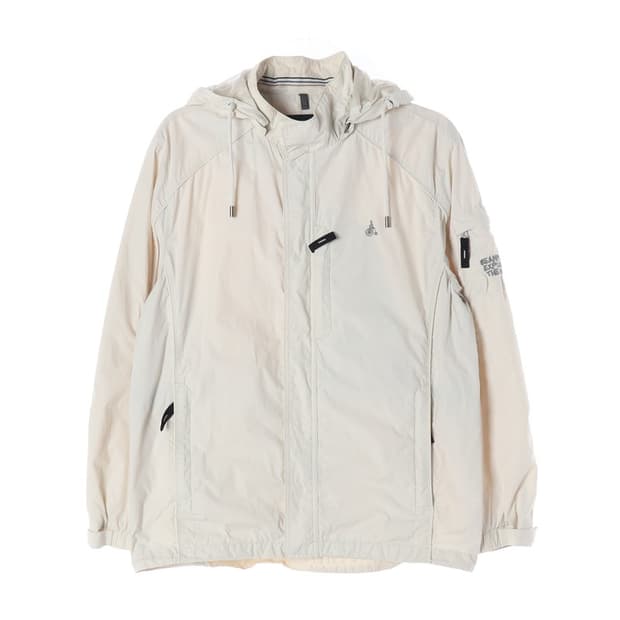 빈폴 베이지 후드 나일론 바람막이 자켓 L
