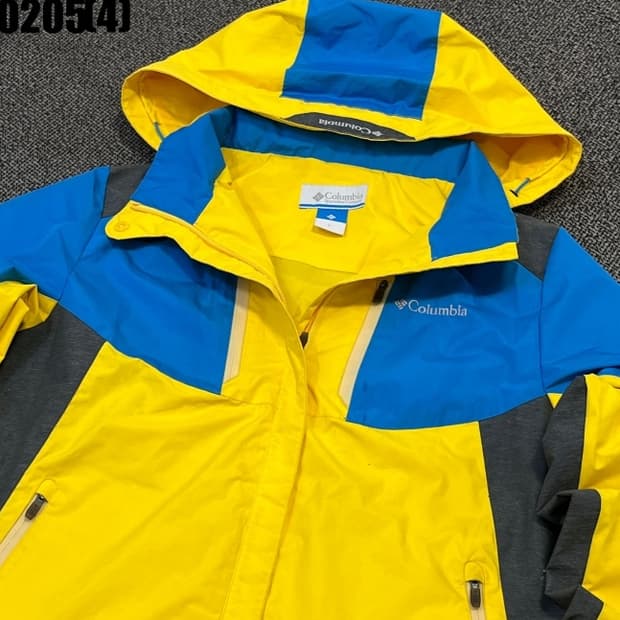 [L/100] 컬럼비아 옐로우/블루 바람막이 자켓 0205(4)