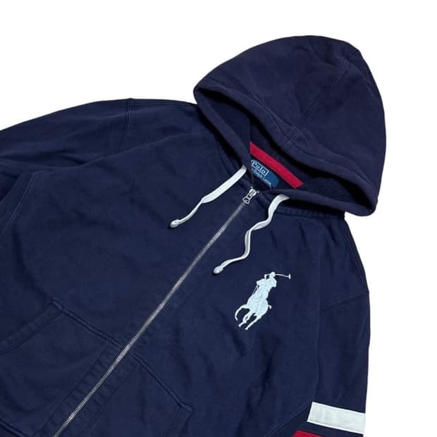 !!상태최상!! Polo 폴로 랄프로렌 빅포니 후드집업 xl