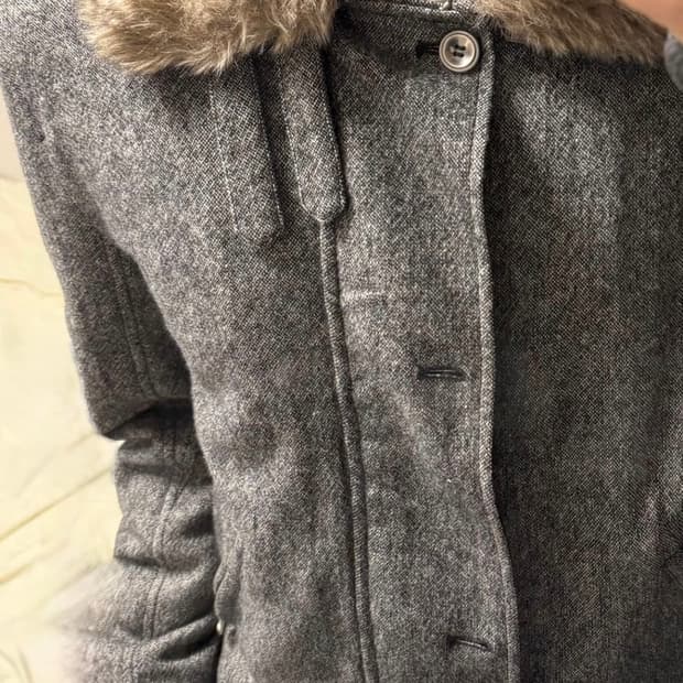 아르마니 익스체인지 퍼 카라 자켓 L