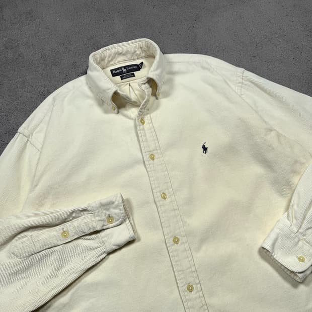 폴로 아이보리 코듀로이 BLAKE 셔츠