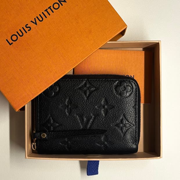 루이비통 지피 코인 퍼스 모노그램 앙프렝뜨 블랙