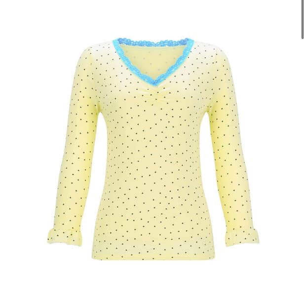 샵페어리 mini heart lace top (lemon)