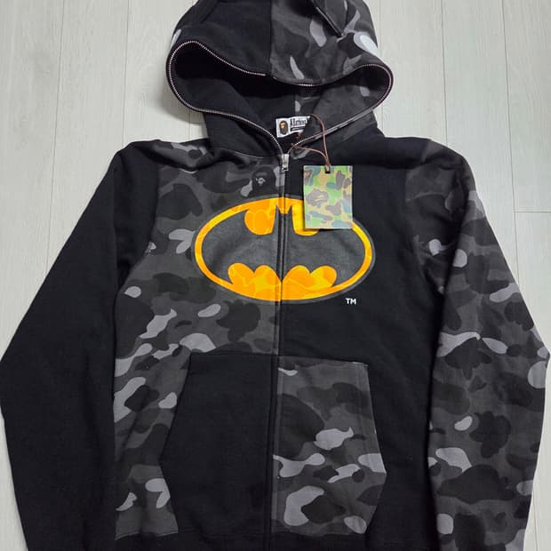베이프XDC배트맨 콜라보 후드집업
