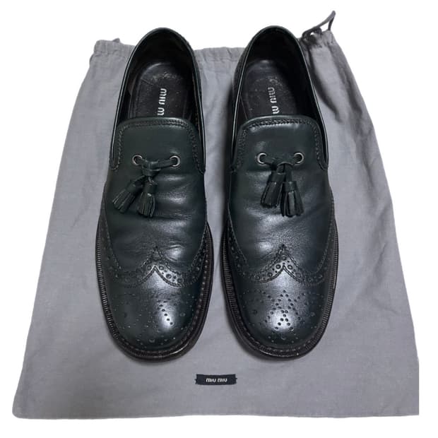 Miu Miu Brogue Tassel Loafers
