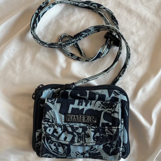 히스테릭 글래머 아카이브 히스걸 데님 미니백 월렛백 스트링 크로스백